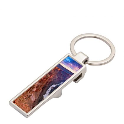 KEY-RING - METAL (Bottle Opener) RECT.