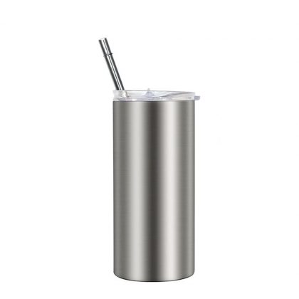 Skinny Tumbler 12oz (Silver)