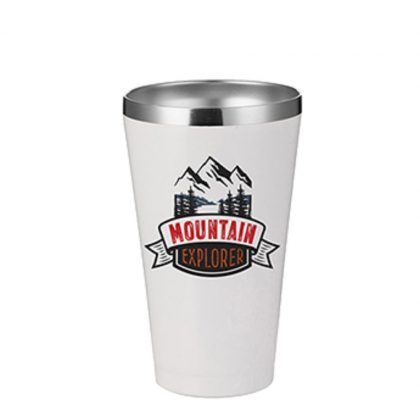 Tumbler 15oz - WHITE with lip