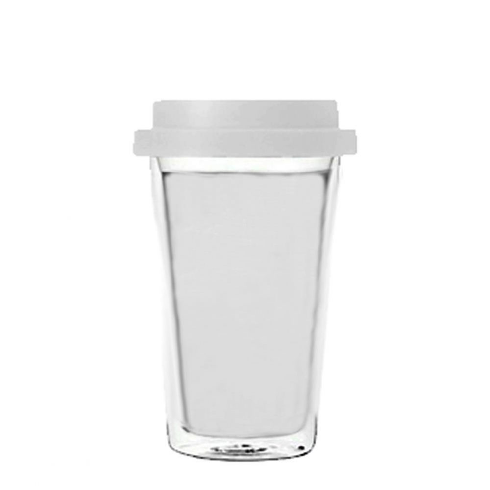 Tumbler Mug 400ml (Plastic) CLEAR air wall