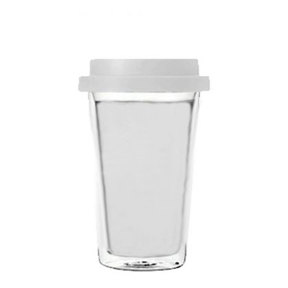 Tumbler Mug 400ml (Plastic) CLEAR air wall