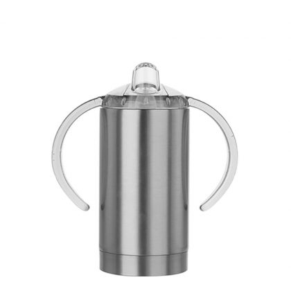 SIPPY CUP INSULATED (Straight) with Spout - 300ml SILVER