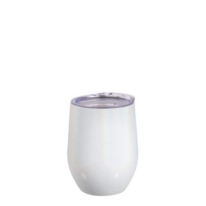 Stemless Cup 12oz (Sparkling White)