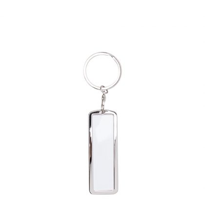 KEY-RING - METAL (FRAME 2 sided) LICENSE PLATE - 2.2x5.4cm