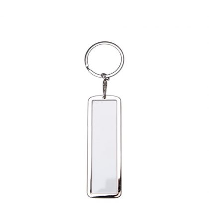 KEY-RING - METAL (FRAME 2 sided) LICENSE PLATE - 2.6x7.7cm
