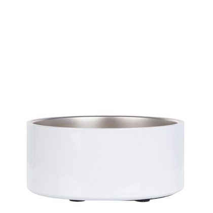 Pet Bowl 64oz WHITE (Diam.20x8.9cm) Stainless Steel