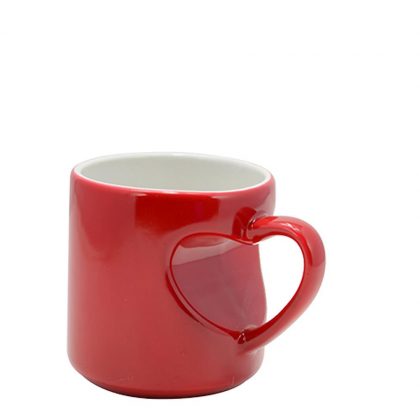 MUG CHANGING COLOR 11oz. (HEART) RED gloss