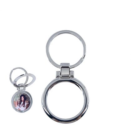 KEY-RING - METAL (FRAME 1 sided) ROUND