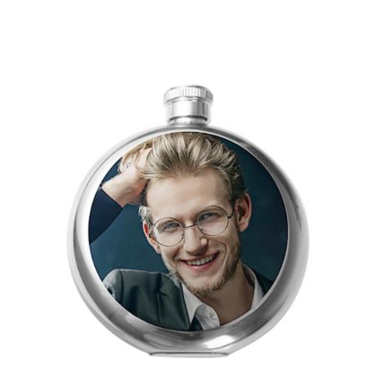Flask 5oz ROUND (Silver)