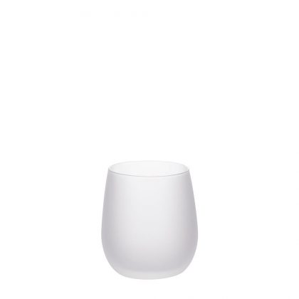 WINE GLASS Stemless 10oz - Frosted