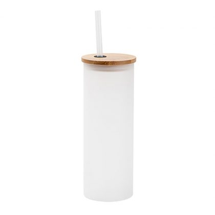 Skinny Glass Tumbler 17oz (FROSTED)