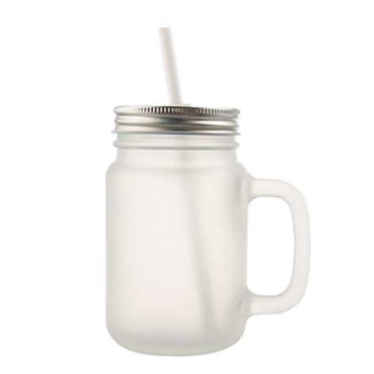 Mason Jar 400ml (Round) FROSTED
