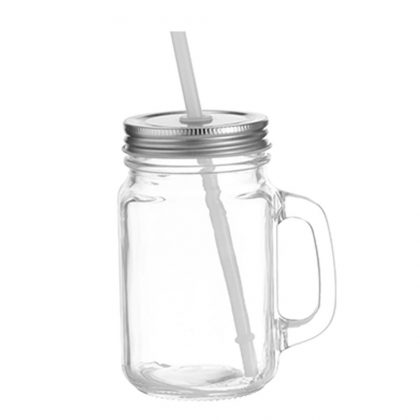 Mason Jar 350ml (Square) CLEAR