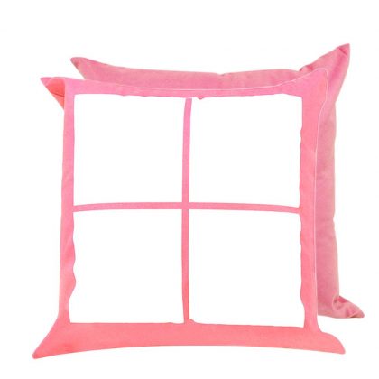 Pillow Cover 40x40  (4 Panels) Pink Polyester