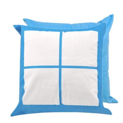 Pillow Cover 40x40  (4 Panels) Blue Light Polyester