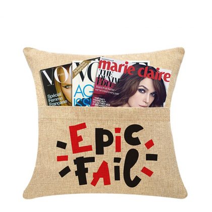 Pillow Cover 40x40  (Pocket) Burlap