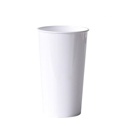 Tumbler Soda Mug 20oz. (Plastic) WHITE