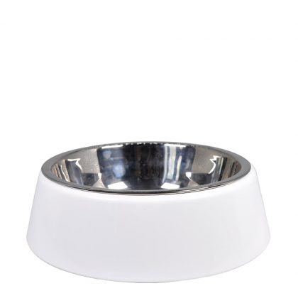 Pet Bowl (Plastic with stainless steel) 5.8H.x18.2D. cm