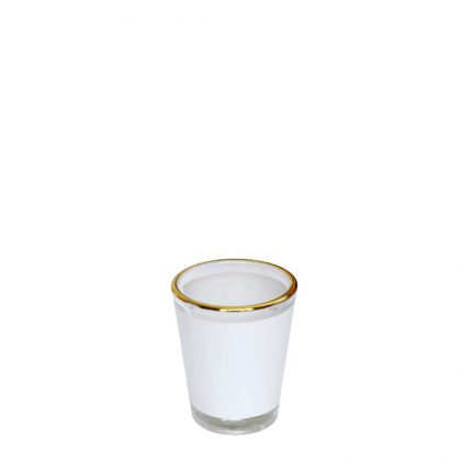 Shot Glass - 1.5oz (Clear) with Patch & Gold Rim