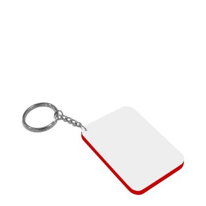 Key-ring 48x68mm (Plastic 2-sided) RED edge