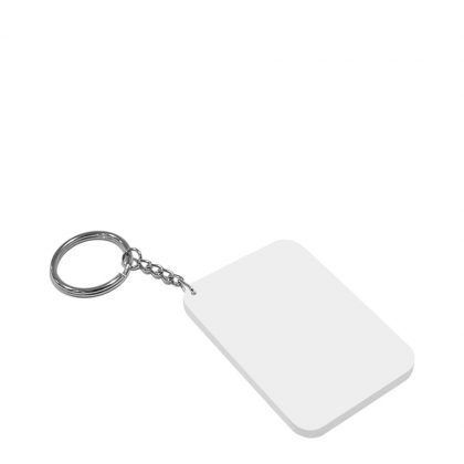 Key-ring 48x68mm (Plastic 2-sided) WHITE edge