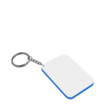 Key-ring 48x68mm (Plastic 2-sided) BLUE DARK edge