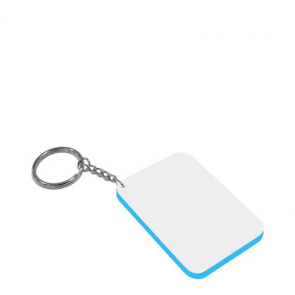 Key-ring 48x68mm (Plastic 2-sided) BLUE LIGHT edge