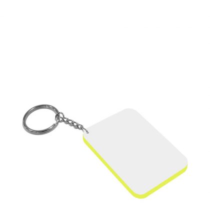 Key-ring 48x68mm (Plastic 2-sided) YELLOW edge