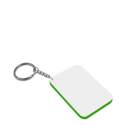 Key-ring 48x68mm (Plastic 2-sided) GREEN DARK edge