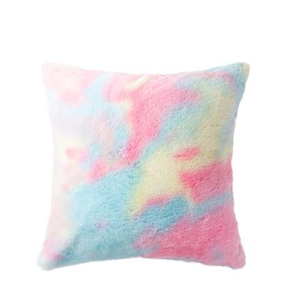 Pillow Cover 40x40 (short Fleece) White/Back Microfiber