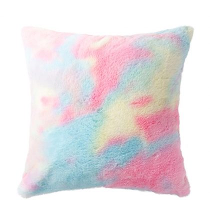 Pillow Cover 45x45 (short Fleece) White/Back Microfiber