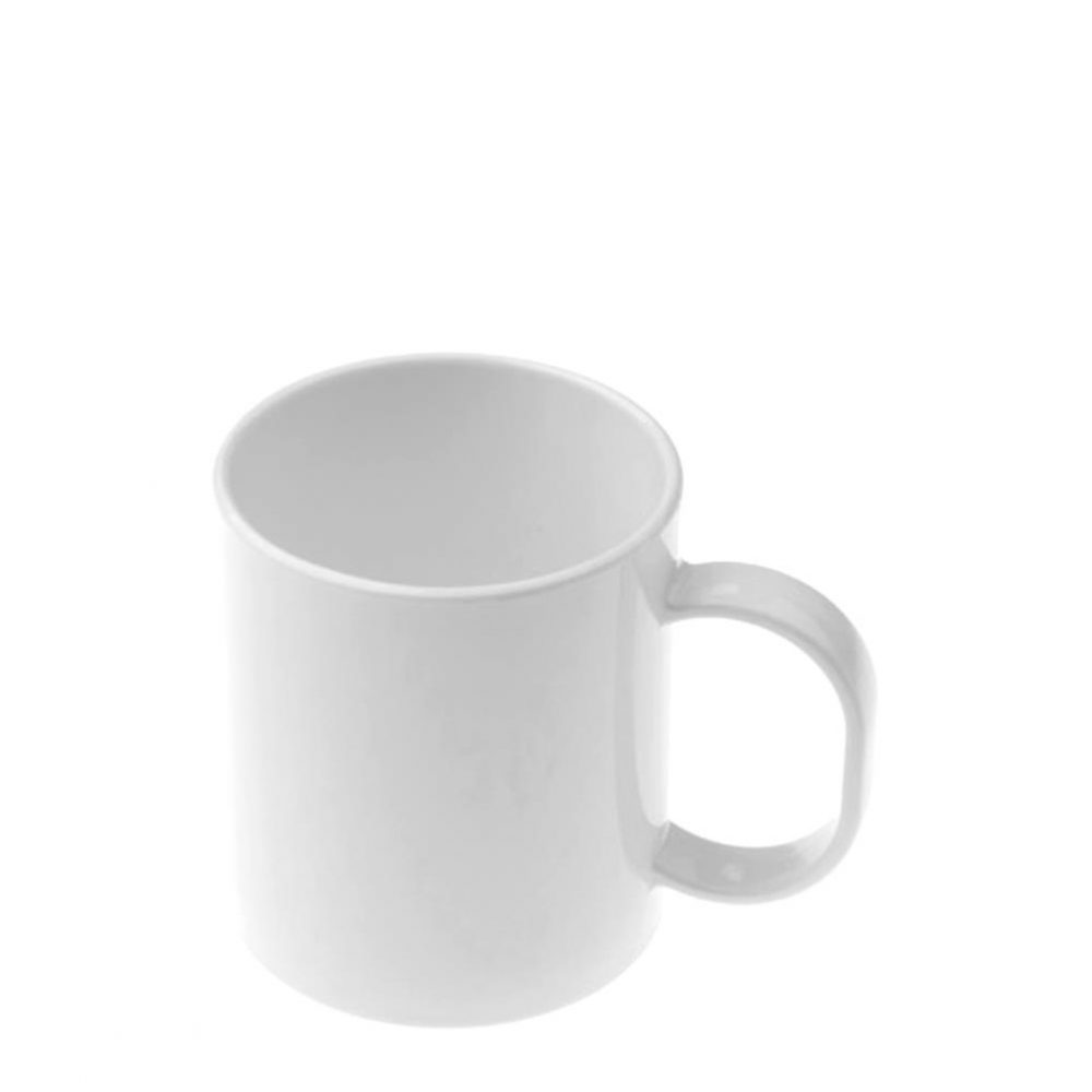 Plastic Mug 11oz. (Gloss) White