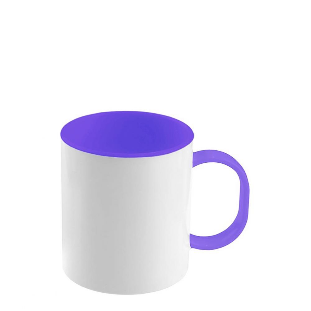 Plastic Mug 11oz. (Inner+Handle) PURPLE