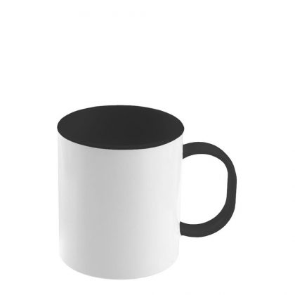 Plastic Mug 11oz. (Inner+Handle) BLACK