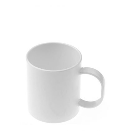 Plastic Mug 11oz. (Matt) White