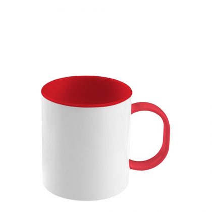 Plastic Mug 11oz. (Inner+Handle) RED