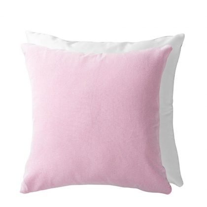 Pillow Cover 40x40 (PINK Light back) Cotton oxford & super soft Satin
