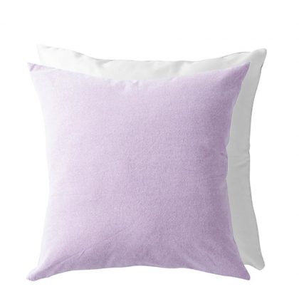Pillow Cover 40x40 (PURPLE Light back) Cotton oxford & super soft Satin