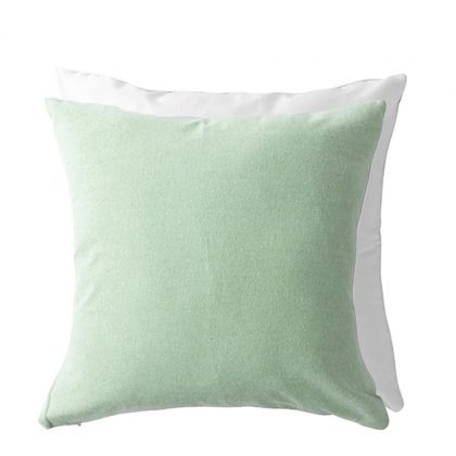 Pillow Cover 40x40 (GREEN Light back) Cotton oxford & super soft Satin