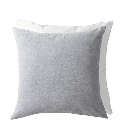 Pillow Cover 40x40 (GRAY Light back) Cotton oxford & super soft Satin