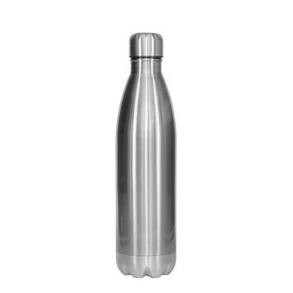 Bowling Bottle 750ml (Silver) single wall